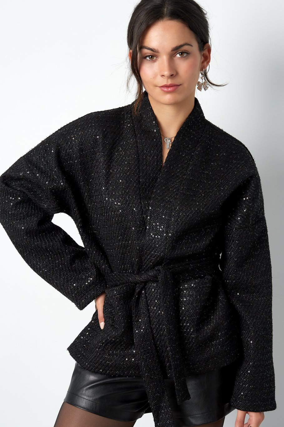 Glitter dream jacket - black Picture3